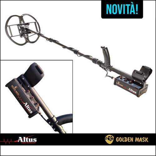 Metal detector golden mask - golden,