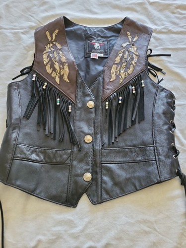 Giubbotto donna pelle vintage