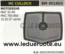 69922 94420 216685 FILTRO ARIA MOTOSEGA McCULLOCH MAC 55 60 700 850 10.10