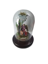 tempio 7x10 a9 campana 15x10 cm vetro legno con o senza nativita 6cm resina