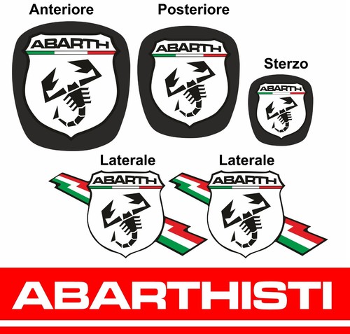 Abarth kit copriloghi adesivi - abarth,