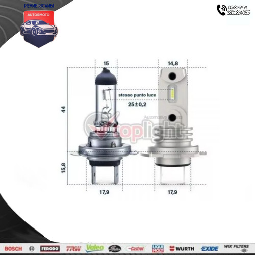 Kit lampadine 12v h18 - kit, 2