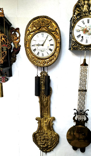 Vecchio orologio parete - vecchio, da