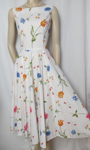 Abito laura ashley - ashley, bianco