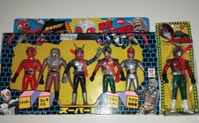 POPY KAMEN MASKED RIDER SUPER 1 VINYL SOFUBI FIGURE SET - JAPAN