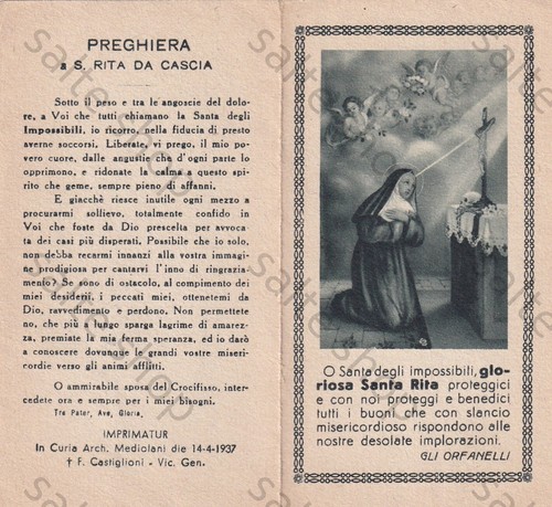 Santino holy card - holy,