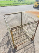 Contenitori industriale pieghevole in rete metallica con sportello – GITTERBOX