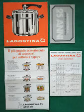 Libretto Istruzioni Pentola A Pressione LAGOSTINA + Garanzia ORIGINALE VINTAGE