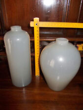 Coppia vasi Murano colore grigio perla integri design Maestri Muranesi vases