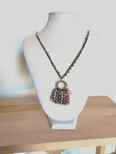 Collana Uncinetto Filo Lurex E