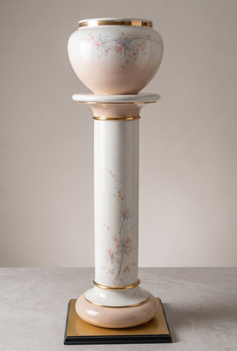 Colonna con vaso - colonna, carpiè