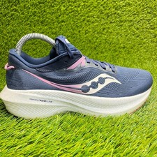 Scarpe da corsa Saucony Triumph 21 donna taglia 7,5 blu bianco passeggio sneakers