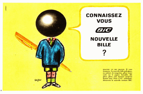 Pub stylo bic par - ", savignac