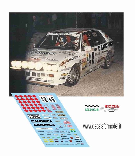 Decals lancia delta 8v - 1:43,