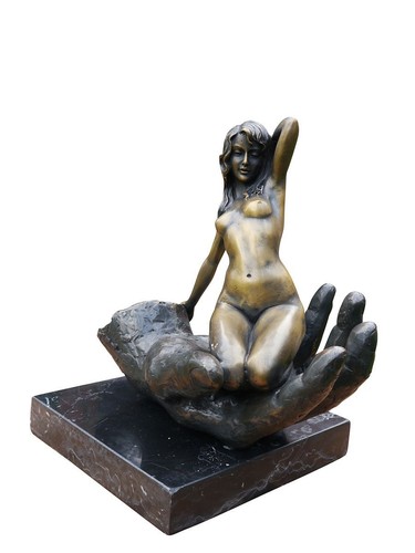 Statua bronzo nudo donna - statua, in