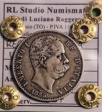 AB682-REGNO D'ITALIA - Umberto I - 2 Lire 1885