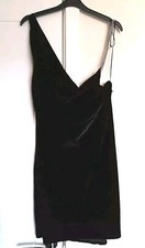 ZARA MINI ABITO VELLUTO NERO M