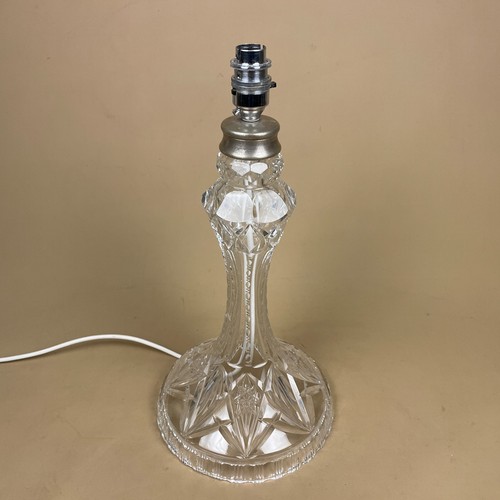Cut glass lamp light - glass, bedside