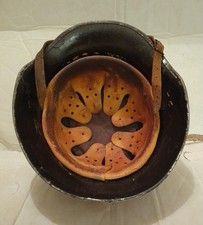 ORIGINAL GERMAN HELMET WITH LINER & CHINSTRAP  RBNr.