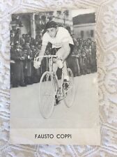 CICLISMO CARTOLINA PUBBLICITARIA FAUSTO COPPI FIORELLI E CLEMENT  - NOVI LIGURE