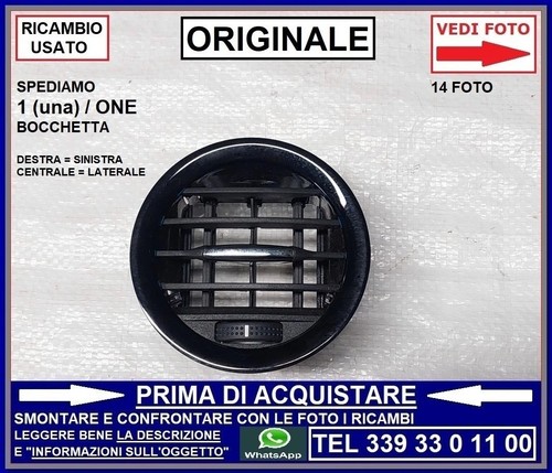 Bocchetta aria destra - bocchetta, sinistra