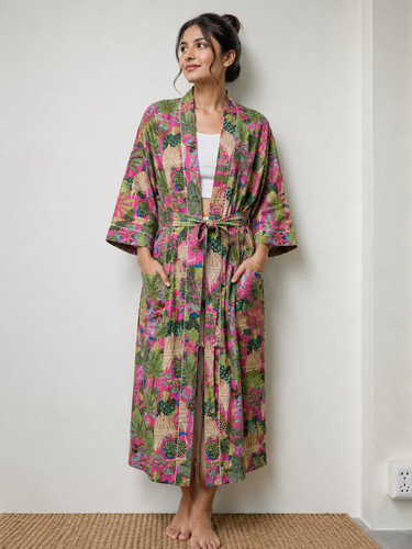 Accappatoio kimono donna rosa