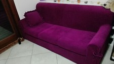 Divano letto 3 posti colore fuxia rete elettrosaldata letto francese