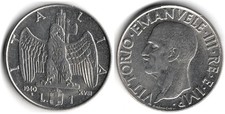 ITALIA REGNO 1940 1 LIRA