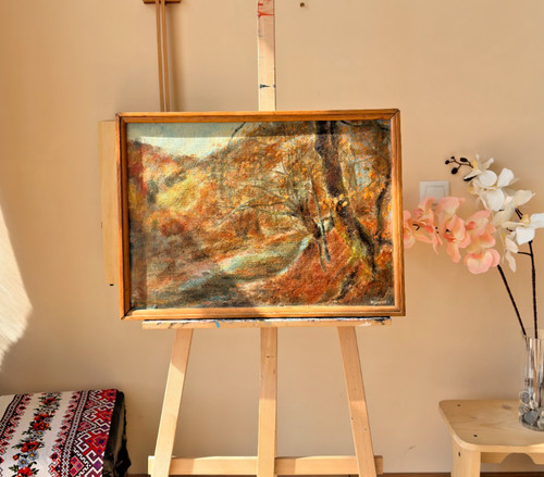 Dipinto olio sovietico - dipinto,
