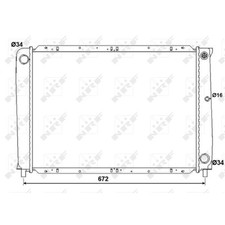 Radiatore motore NRF per VOLVO