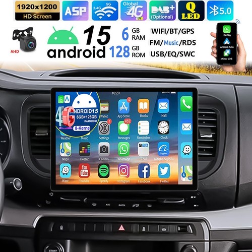 Autoradio 128gb android - 6+128gb,