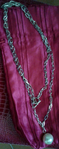 Collana lunga con - collana, perla