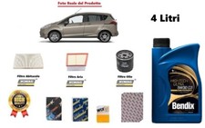 Kit Filtri Tagliando + Olio per Ford B-Max 1.0 EcoBoost dal 2012 in poi