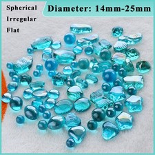 Perline Vetro Blu Vetro Marmi