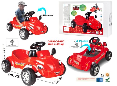 Macchina pedali per bambini - macchina,