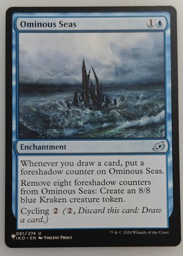 Ominous seas the list - seas,