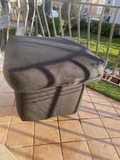 Pouf Nero Tessuto Lavabile Top