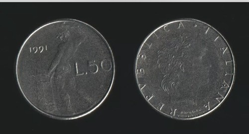 Italia repubblica moneta 50 - moneta,