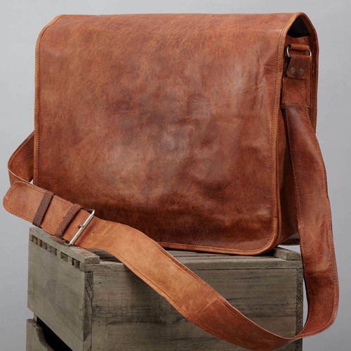 Borsa pelle vintage uomo