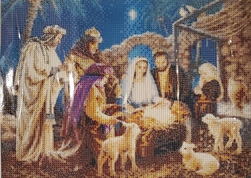 Kit dipinto diamante - diamante, presepe