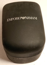 EMPORIO ARMANI-SCATOLA PER OROLOGIO-VINTAGE-RARE WATCH BOX-CASE-CAJA-BOITE-USATA