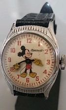 RARO orologio da polso vintage antico Topolino Ingersoll carica WD ent. USA