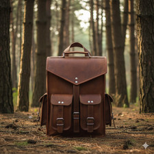 Borsa zaino in pelle Wield da