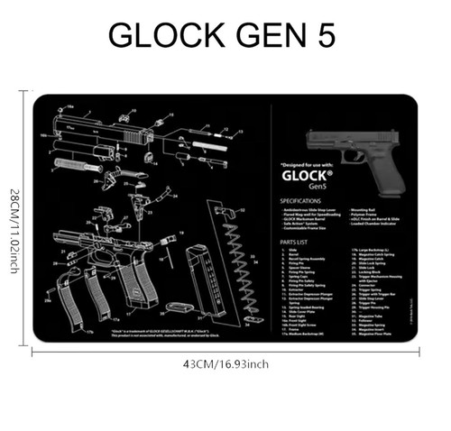 Tappetino glock gen5 per - glock,