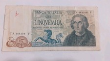 REPUBBLICA  5000 LIRE COLOMBO 1971 CIRCOLATA COME DA FOTO 
