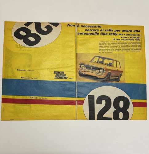 Fiat 128 rally pubblicità - rally,