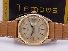 ROLEX DATEJUST 1601 ORO 18Kt ANNI '60 ORIGINAL DIAL LEAF HANDS SERVICED OROLOGIO