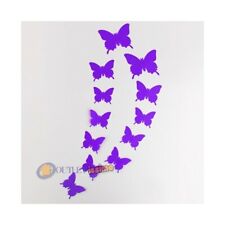 SET 12 FARFALLE ADESIVE LILLA