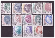 ITALIA 2003/4 - DONNE NELL'ARTE  SERIE COMPLETA USATA