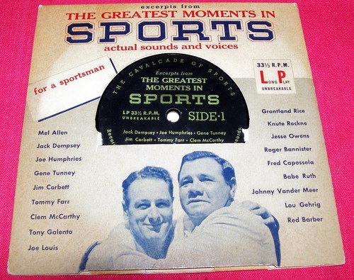 Vintage gillette record - vintage,